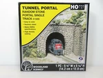 Woodland Scenics Ho Scale C1255 Random Stone Single Track Tunnel Portal Nib. Fixed Price $10.95.