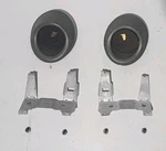 92-95 Honda Civic Ex Coupe Door Pods Set Grey Oem Eg Ej (no Speakers). Fixed Price $74.99.