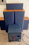Klipsch Speakers- Two KG2.5, EPIC-CF1, One KV3, All Medium Oak. KSW12. Fixed Price $1300.00.