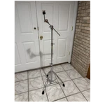 Pearl Boom Cymbal Stand, Silver Metal Tripod Base, Height-adjustable Arm. Fixed Price $30.00.