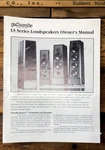 Polk Audio LS-50 LS-70 LS-90 Speaker Owner / User Manual *original*. Fixed Price $19.97.