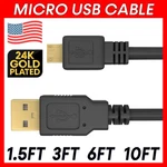 Micro Usb Cable Data Sync Charger Cord For Portable Speakers Gps Samsung Android. Fixed Price $9.49.