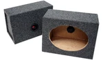 Audio Custom 6" 9" Sealed Speaker Wedge Gray Carpet Enclosure Unloaded Box. Fixed Price $31.95.