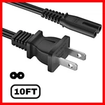 2 Prong Smart Tv Power Cord 10FT, Ac Cable For Samsung Lg Tcl Hisense. Fixed Price $6.59.