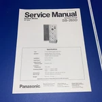 Panasonic Service Manual Speaker System SB-263D. Fixed Price $20.00.