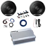 2X Pioneer TS-G1620F 6.5" 300W 2-WAY Speakers, Channel Amp W/ Bike Harness. Fixed Price $305.49.