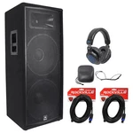 Jbl Dual 15" 2000 Watt Passive 4 Ohm Dj/pa Speaker+headphones. Fixed Price $590.85.