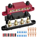 Mofeez Power Distribution Block Bus 4 X 3/8" With Copper Lug, Red & Black. Fixed Price $40.90.