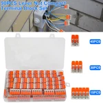 90PCS For Wago 221 Lever Nuts Compact Splicing Wire Connectors - 2/3/5 Terminal. Fixed Price $11.99.