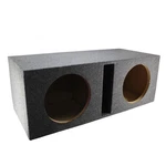 12" Vented Carpeted Dual Subwoofer Box Made W/ Heavy-duty Mdf Audiopipe. Fixed Price $169.99.