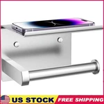 Stainless Steel Toilet Paper Holder W/ Phone Shelf Adhesive/wall Mount New. Fixed Price $27.92.
