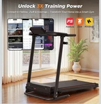 Costway 2 1 Folding Treadmill With Bluetooth Speaker Remote Control. Fixed Price $300.00.