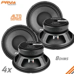 4X Prv Audio 10W650A Midbass Alto Pro 10" Speakers 8 Ohm Watts Woofer. Fixed Price $311.64.