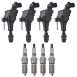 Autowxjq Ignition Coil Pack Iridium Spark Plug UF491 Set Of Compatible With.... Fixed Price $172.19.