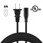 Ul 6FT 2-PRONG 2-PIN Ac Power Cord Cable Plug Lead For Klipsch R-51PM. Fixed Price $10.32.