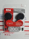 Boss TW17 Car Speaker Micro Dome 200 Watts, 1/2" Tweeters. Fixed Price $24.95.