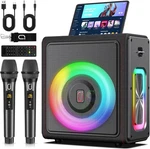 Ppmic Karaoke Machine, Portable Bluetooth Speaker With 2 Wireless Microphones. Fixed Price $89.99.