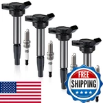 Pindex 4 Pack Ignition Coils And Double Iridium Spark Plug UF596 UF619. Fixed Price $73.45.