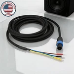 Hifi Audio Subwoofer Cable Speakon To 3 Spade Speaker For Rel/mj Acoustics. Fixed Price $43.70.