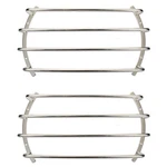 2 Goldwood Sound BAR-10 Chrome Steel Tube Grills For 10" Speaker Woofers. Fixed Price $31.99.