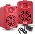 Pyle Bluetooth Indoor Outdoor Speakers Pair - 200 Watt Dual Waterproof (red). Fixed Price $35.99.