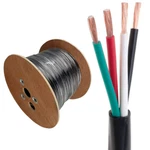500FT Audio Speaker Cable 14AWG 14/4 Outdoor Heavy Duty Direct Burial Wire Black. Fixed Price $160.27.