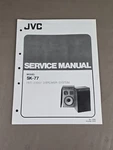 Jvc Speaker Model SK-77 Service Manual D-2510. Fixed Price $54.95.