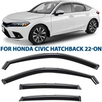 Side Window Deflectors Rain Guards For 22-26 Honda Civic Hatchback Shatterproof. Fixed Price $69.29.