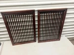 Vintage Heathkit AS-27 Set Lattice Speaker Grills Only (pair). Fixed Price $85.00.