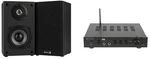 Dayton 40W Class-ab Amp & 2-WAY Bookshelf Speaker Bundle. Fixed Price $360.33.