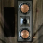 Klipsch R-25C Center Speaker Black Dual Copper Woofers Horn Tweeter Works. Fixed Price $85.49.