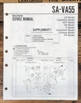 Sony SA-VA55 Speaker Supp. Service Manual *original*. Fixed Price $9.97.