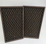 Pioneer CS-701A Lattice Vintage Speaker Grills Pair Oem. Fixed Price $45.00.