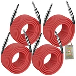 50FT Speaker Cables (4 Pack) Fat Toad Pro-audio Wire Quarter Inch Male Jack. Fixed Price $85.95.