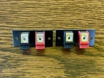 Nos Vintage Speaker Terminals Pair Spring Jacks 2 1/8" X 7/8" For Koss Cm Series. Fixed Price $20.00.
