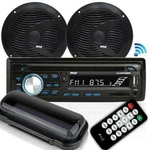Pyle PLCDBT75MRB Dash Marine Boat Bluetooth + Pair Speaker & Radio Cover. Fixed Price $105.99.