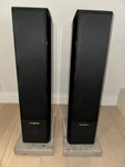 Sonus Faber Concerto Grand Piano Speakers + Original Stone Isolation Bases. Fixed Price $2100.00.