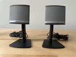 Pair Of Bose Companion Satellite Compact Desktop Stand Speakers - Untested. Fixed Price $55.00.