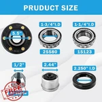 Rigsnparts Trailer Idler Hub Kit Lug 5.5" 5200-6000LBS Axle. Fixed Price $146.98.
