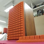 Burnt Orange 'sculptured Air' Foam Grill Inserts..jbl L-100 Century Speakers. Fixed Price $175.00.