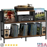 Sturdy Vinyl Record Storage Stand Mid-century Design Audio Display Cabinet New. Fixed Price $130.70.