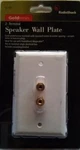 Radioshack 2-TERMINAL Speaker Wall Plate Gold Series 40-982. Fixed Price $8.95.