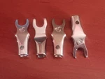 Cardas Cgms 1/4" 6.35MM Spade For Speaker Cable Silver Rhodium Plated 6-8GA. Fixed Price $120.00.
