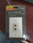 Radioshack 2-TERMINAL Speaker Wall Plate Gold Series 40-982. New. Fixed Price $9.90.