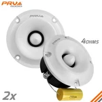 2X Prv 240W Shallow Super Tweeter Small Neodymium TW400TI-ND-4 Slim White Ohm. Fixed Price $39.91.