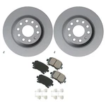Hella Rear Rotors Akebono Euro Ceramic Disc Brake Pads Kit For Audi A6 Base V6. Fixed Price $162.95.