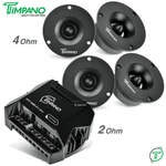 4X Timpano TPT-ST3 Black Tweeters + TPT-500.4 2 Ohm Compact Channel Amplifier. Fixed Price $115.85.