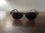 Sleek Modern Express Gray Translucent Square Sunglasses Frames Only 55-16-140 Mm. Fixed Price $8.89.
