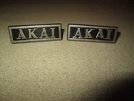 Rare Pair Of Akai Badges Emblems SW-155. Fixed Price $59.00.