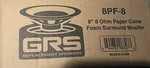Grs 8PF-8 8" Paper Cone Foam Surround Woofer. Fixed Price $39.99.